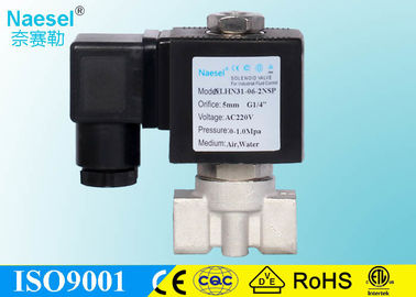 Three Way Direct Acting Solenoid Valve Normal Close Special Seal -112 ℉ - 392 ℉ Degree